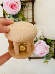 The natural bell spiral shaker, an eco-friendly musical toy.