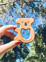 Koala de madera natural | Móvil para habitación infantil DIY