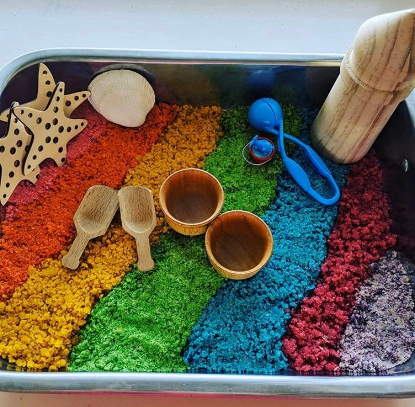 Starfish wooden sets, a beach-themed addition to decor or play.