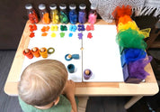 Individual Sensory Scarves: Play silks available individually in various colours for sensory play.