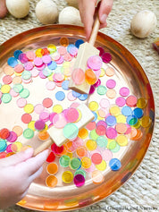 Rectangle magnetic wand, a natural wooden educational tool.