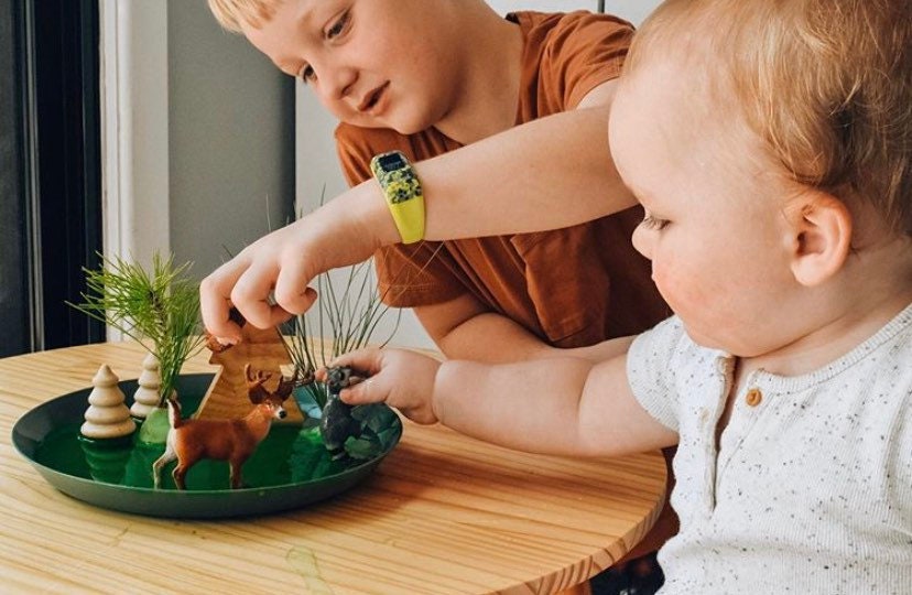 wooden forest christmas trees: diy wooden trees for crafting or cake toppers.