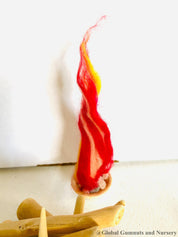 Felt Fireplace Set: Felt fireplace with decorative firewood and stones.