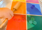 Rectangle magnetic wand, a natural wooden educational tool.