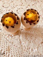 Succulent pot with stand (cracked egg design), a cute Easter gift or decor piece.