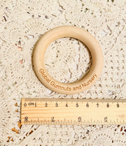 Wooden Rings 70mm: Versatile wooden rings for craft and educational use.