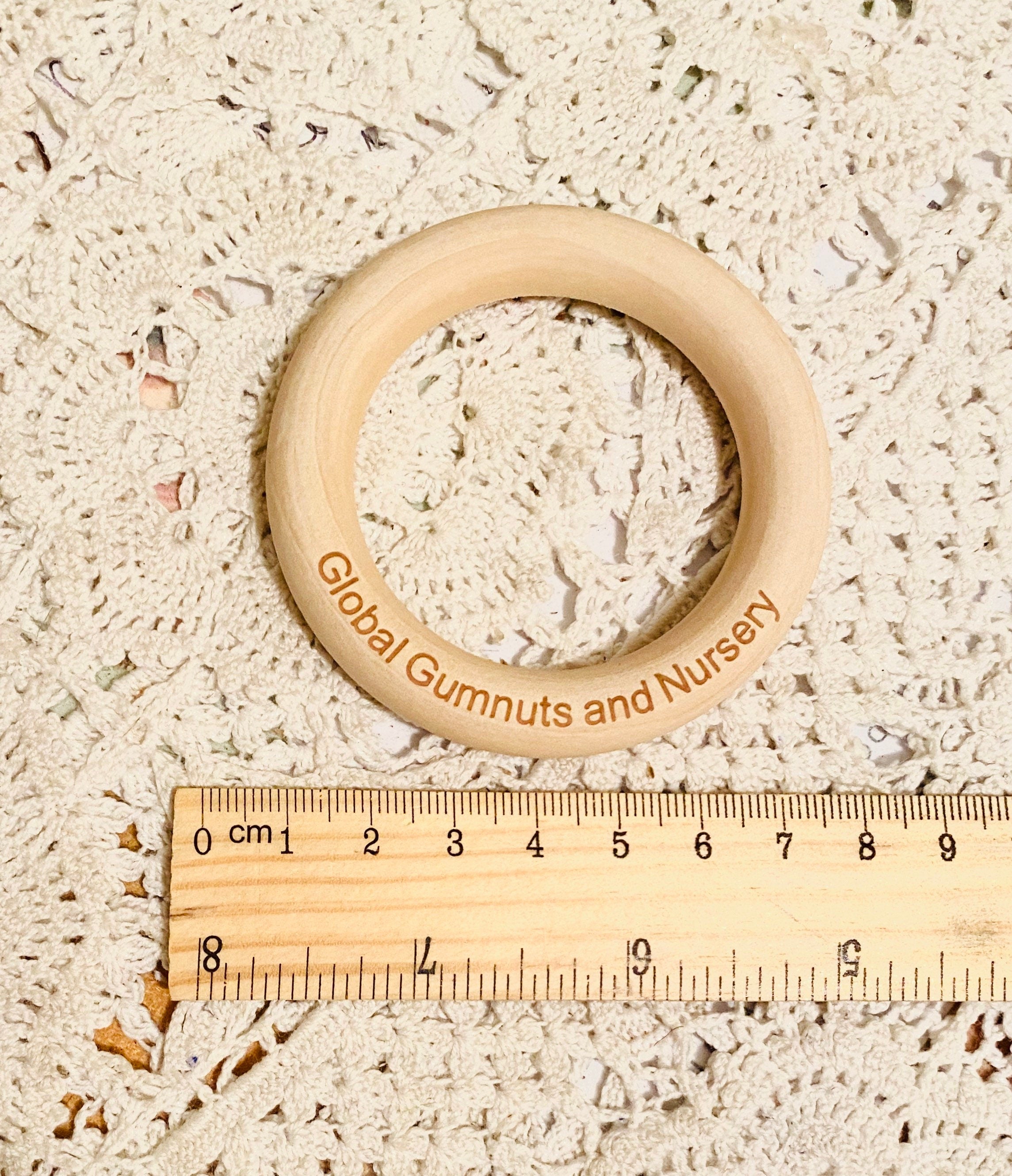 Wooden Rings 70mm: Versatile wooden rings for craft and educational use.