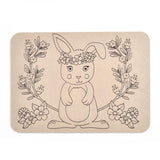 DIY Rabbit Playdough Board