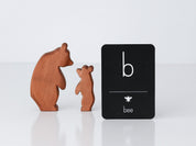 Set of lowercase animal alphabet flashcards, perfect for teaching early literacy and animal recognition in a fun way.