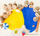 Ballena y amigos | Set de sellos Gumnuts Nature | 6 piezas