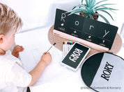 Set of lowercase animal alphabet flashcards, perfect for teaching early literacy and animal recognition in a fun way.