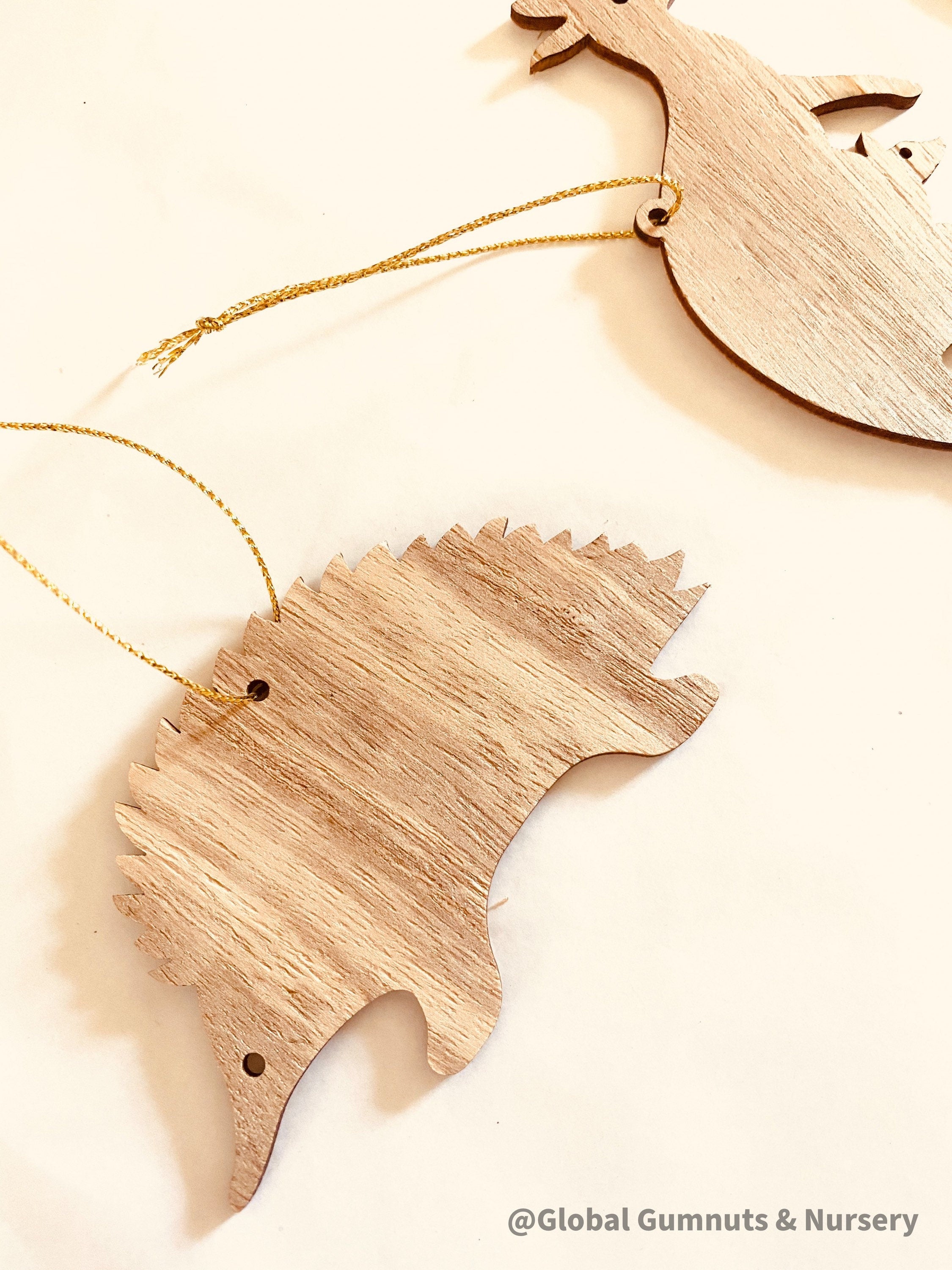 Australian animal Christmas ornaments, available as a set of 3 or individually. Handcrafted for a festive touch.