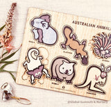 Divertido rompecabezas de animales australianos