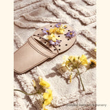 Artesanías de flores de madera natural