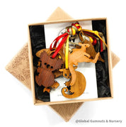 Set of 6 Australian animal Christmas ornaments, featuring beautifully handcrafted designs perfect for adding a Down Under vibe to your holiday decor.