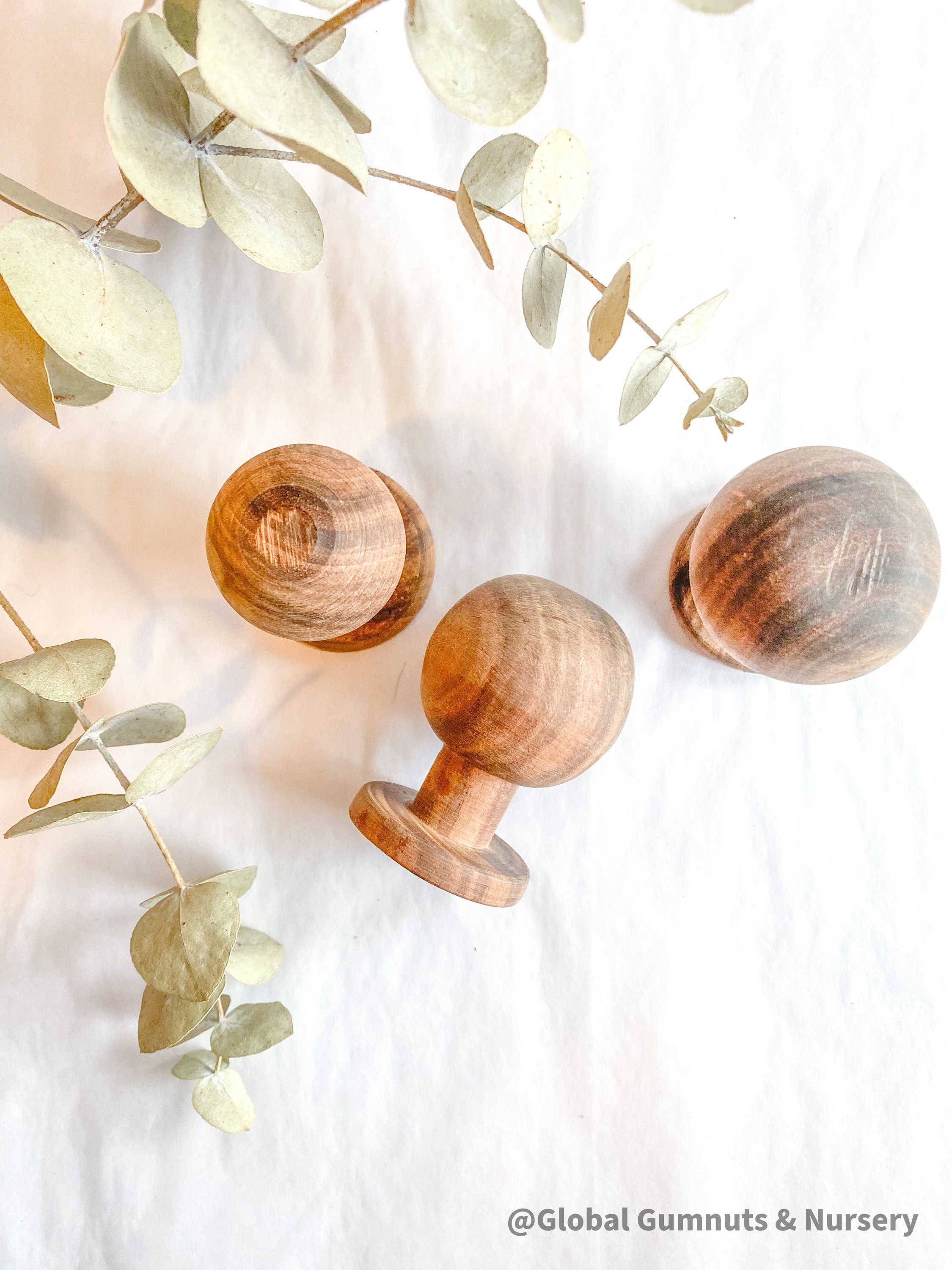 Handmade Wooden Forrest Trees: Set of six wooden Christmas trees for festive decor.