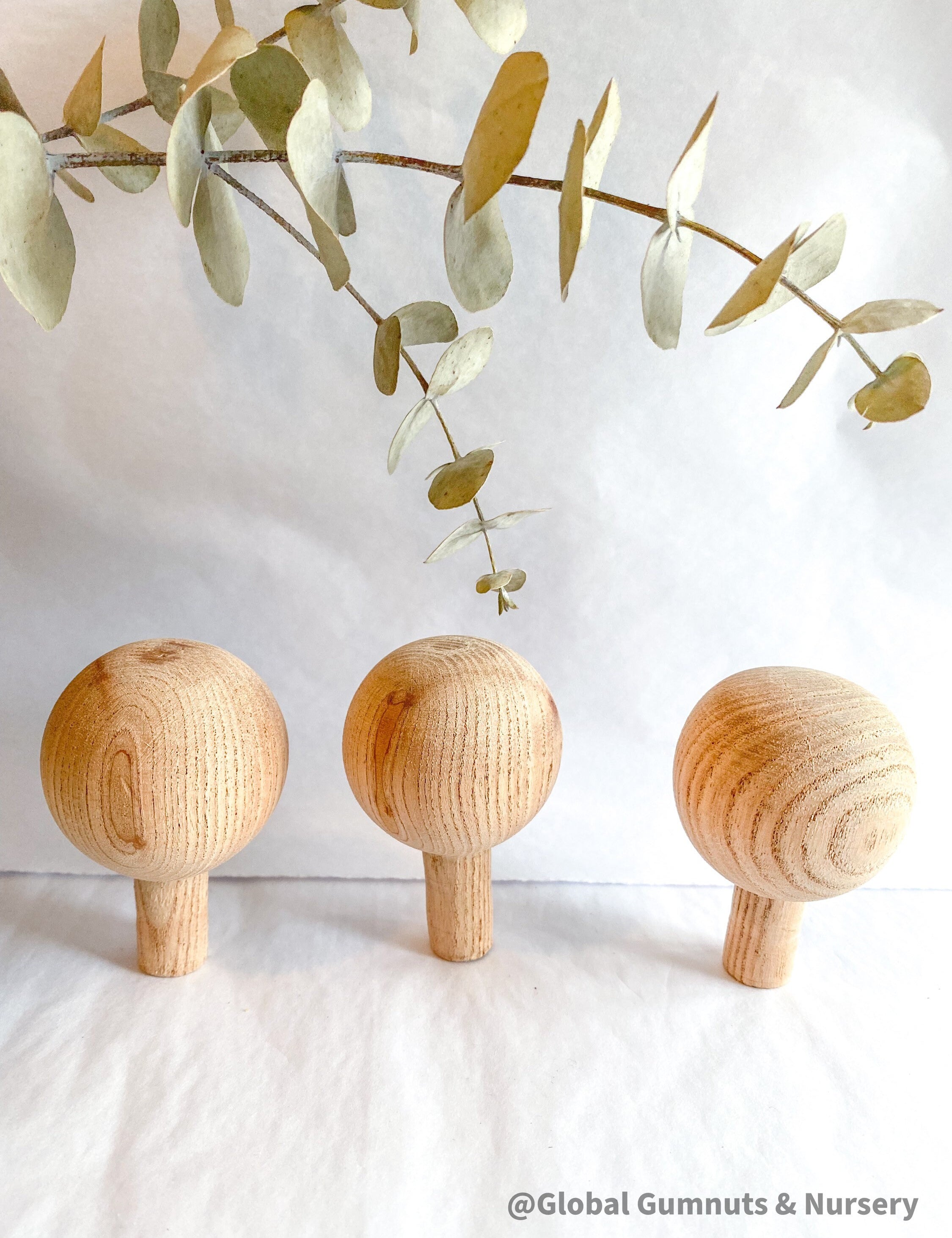 Handmade Wooden Forrest Trees: Set of handcrafted wooden Christmas trees by Emily’s Design.