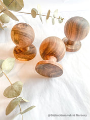 Handmade Wooden Forrest Trees: Set of six wooden Christmas trees for festive decor.