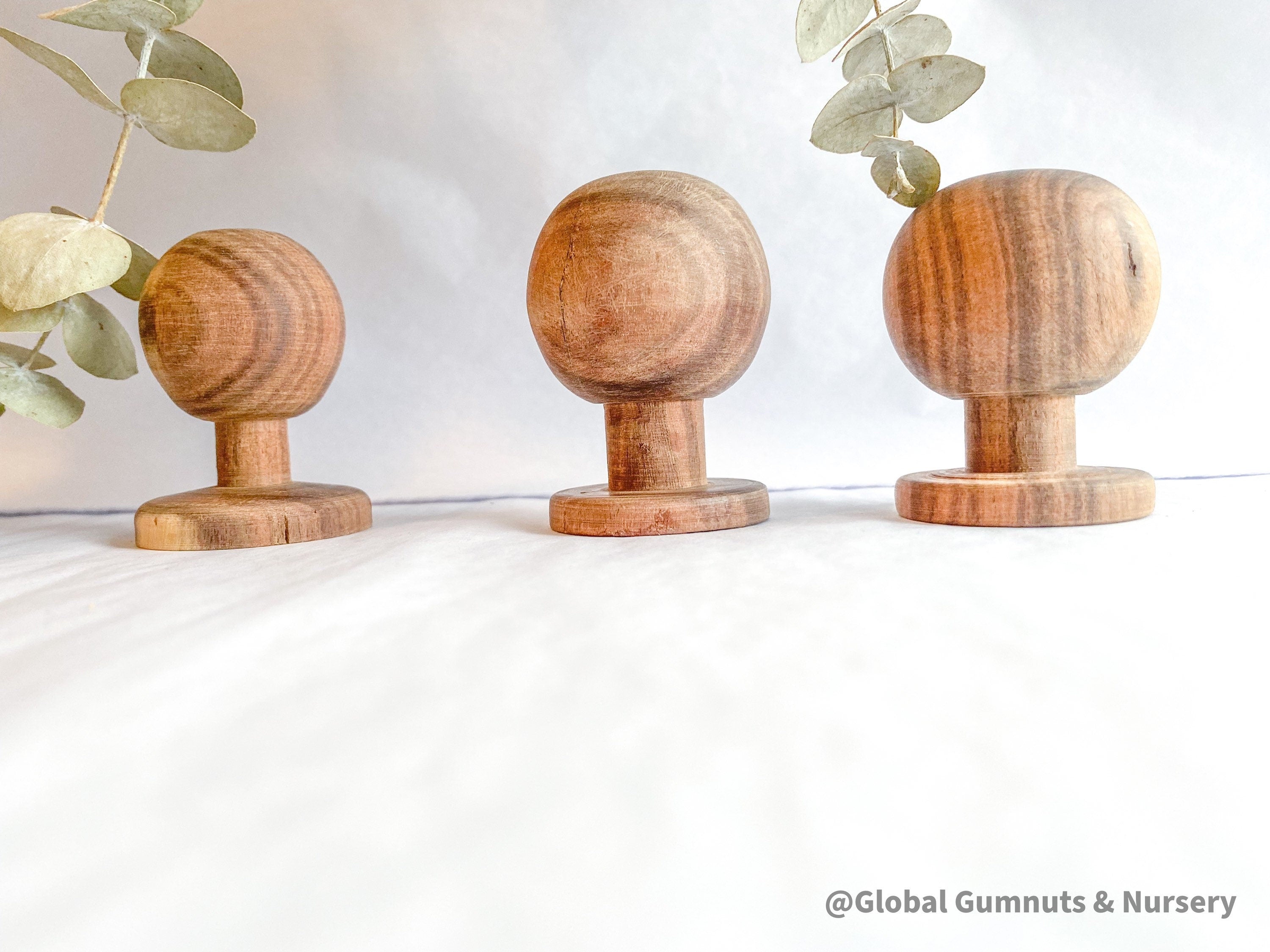 Handmade Wooden Forrest Trees: Set of six wooden Christmas trees for festive decor.