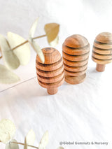 Bosque de madera hecho a mano | Árboles de Navidad | Diseño de Lucie