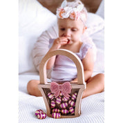 Easter egg basket money box, a charming piggy bank and gift for kids to enjoy during Easter festivities.
