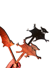 Wooden Shadow Puppets Set: Animal-themed puppets for imaginative storytelling.