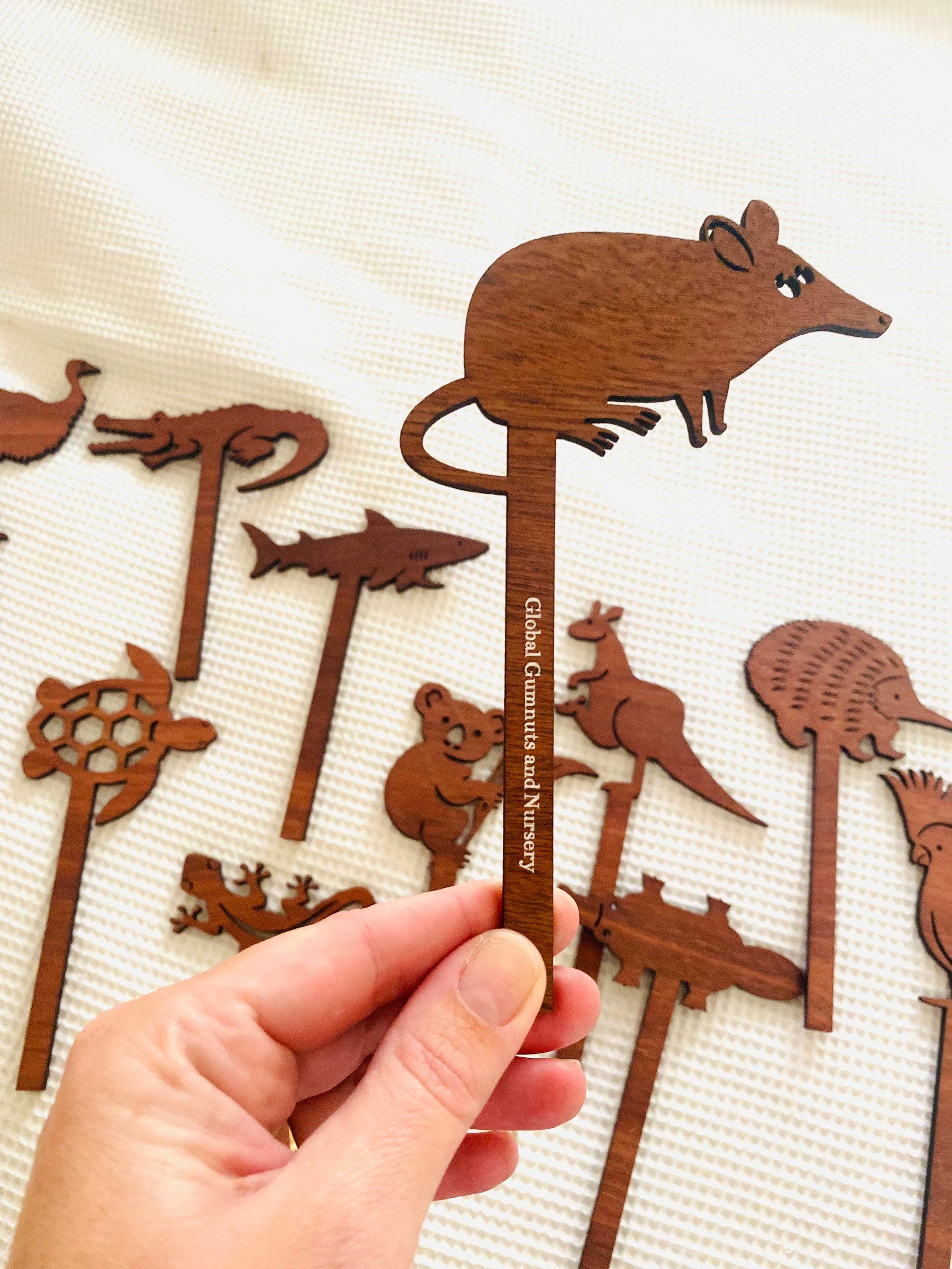 Wooden Shadow Puppets Set: Animal-themed puppets for imaginative storytelling.