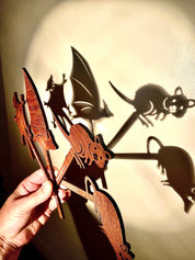 Wooden Shadow Puppets Set: Animal-themed puppets for imaginative storytelling.