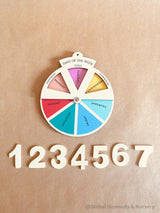 Roue des jours de la semaine | Calendrier hebdomadaire