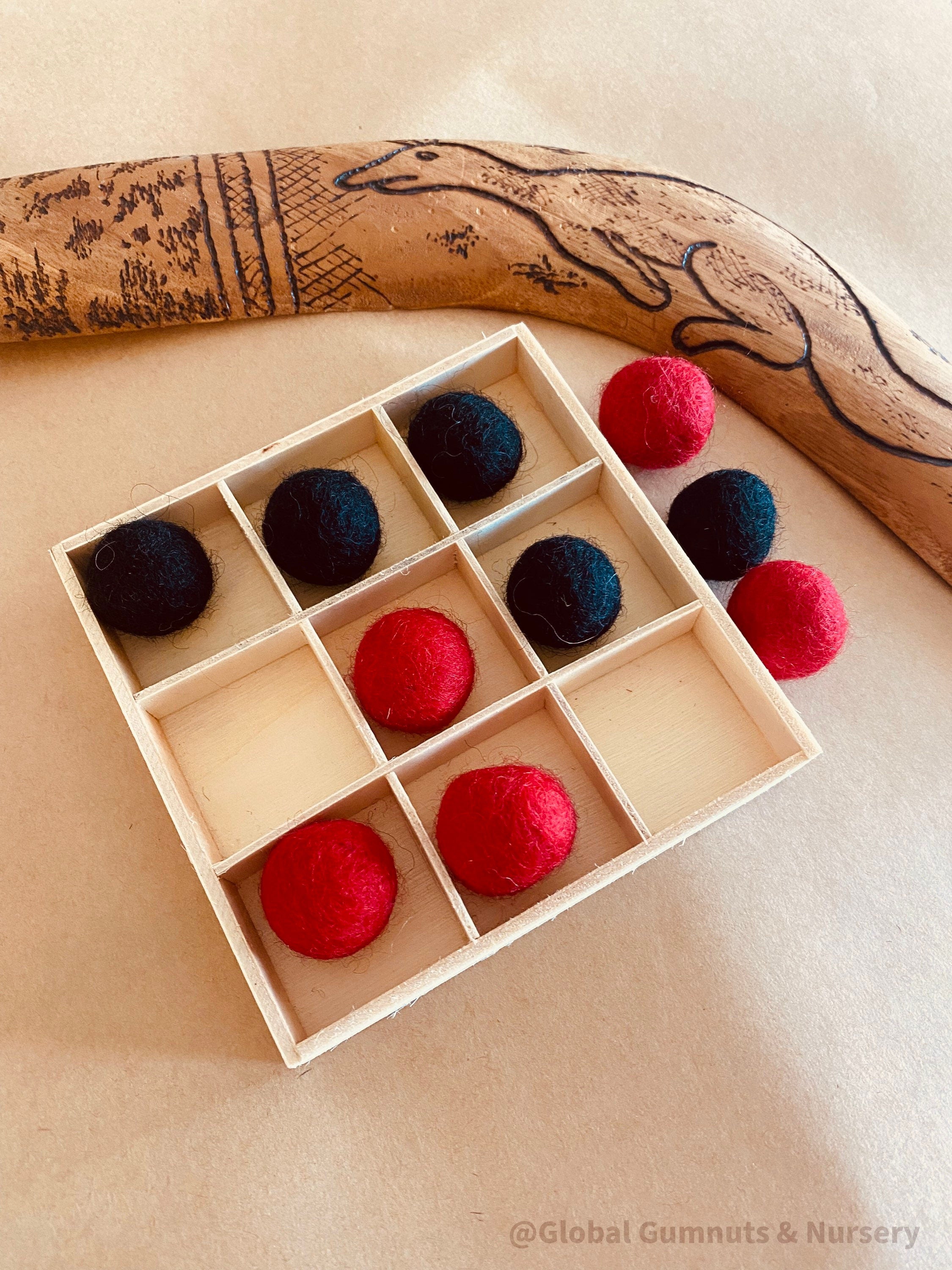 Aboriginal Naughts + Crosses Set: NAIDOC Week-themed educational play game.