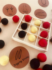 Aboriginal Naughts + Crosses Set: NAIDOC Week-themed educational play game.