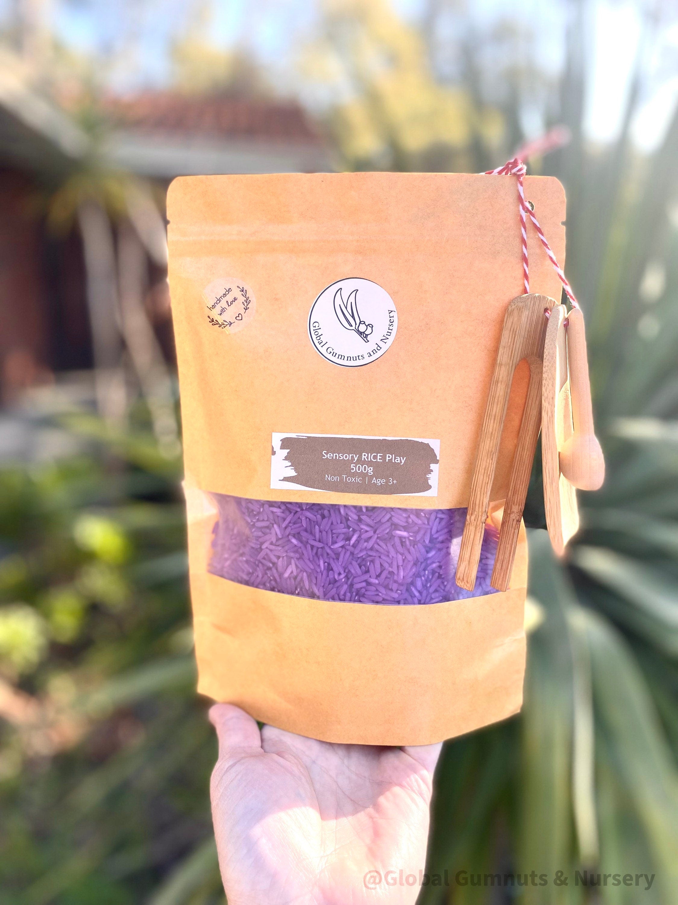 INDIGO Vibrant Sensory Rice: Indigo sensory rice, perfect for tactile play, available in 200 or 400 grams.