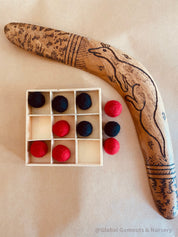 Aboriginal Naughts + Crosses Set: NAIDOC Week-themed educational play game.