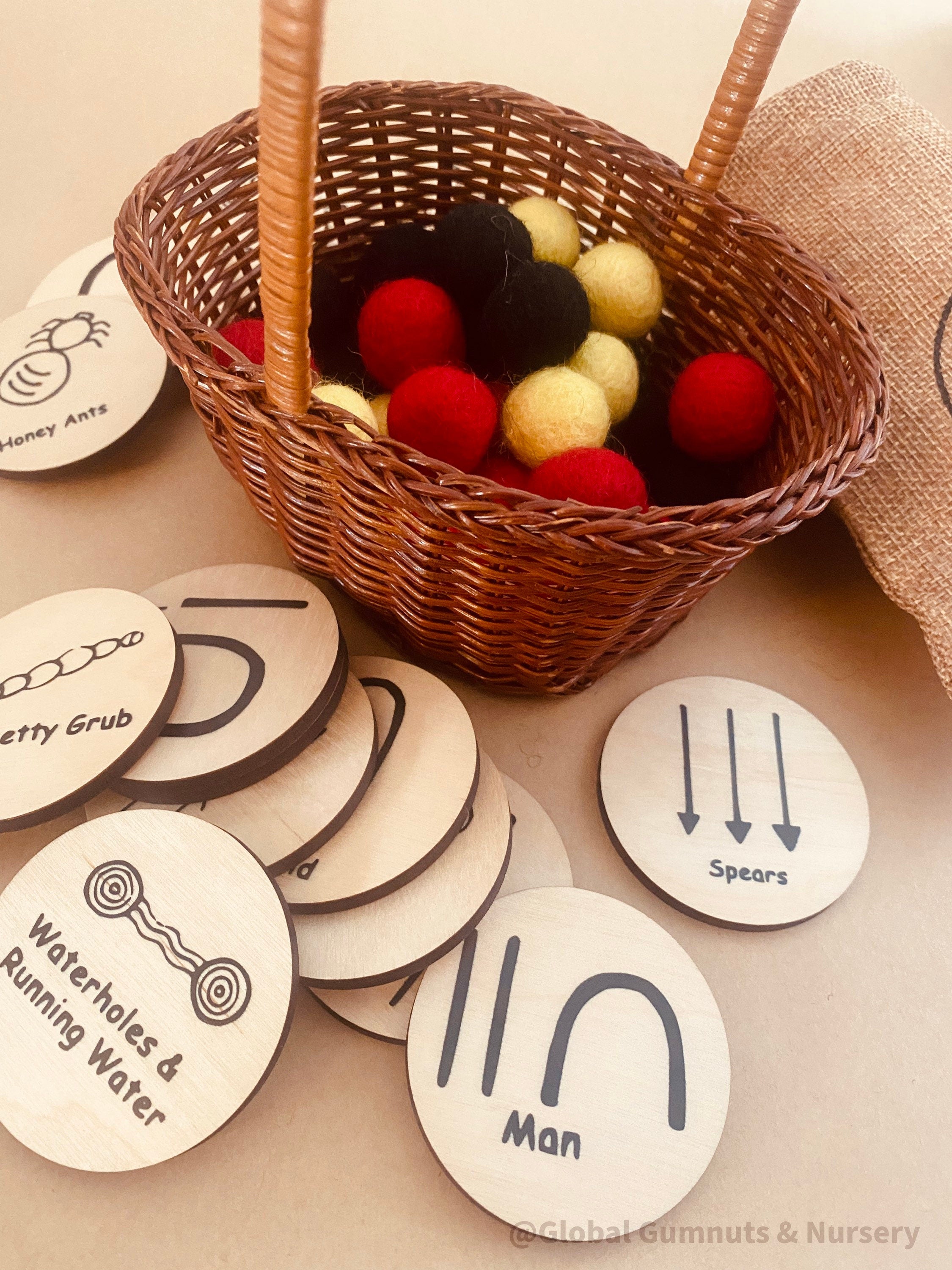 Aboriginal Naughts + Crosses Set: NAIDOC Week-themed educational play game.