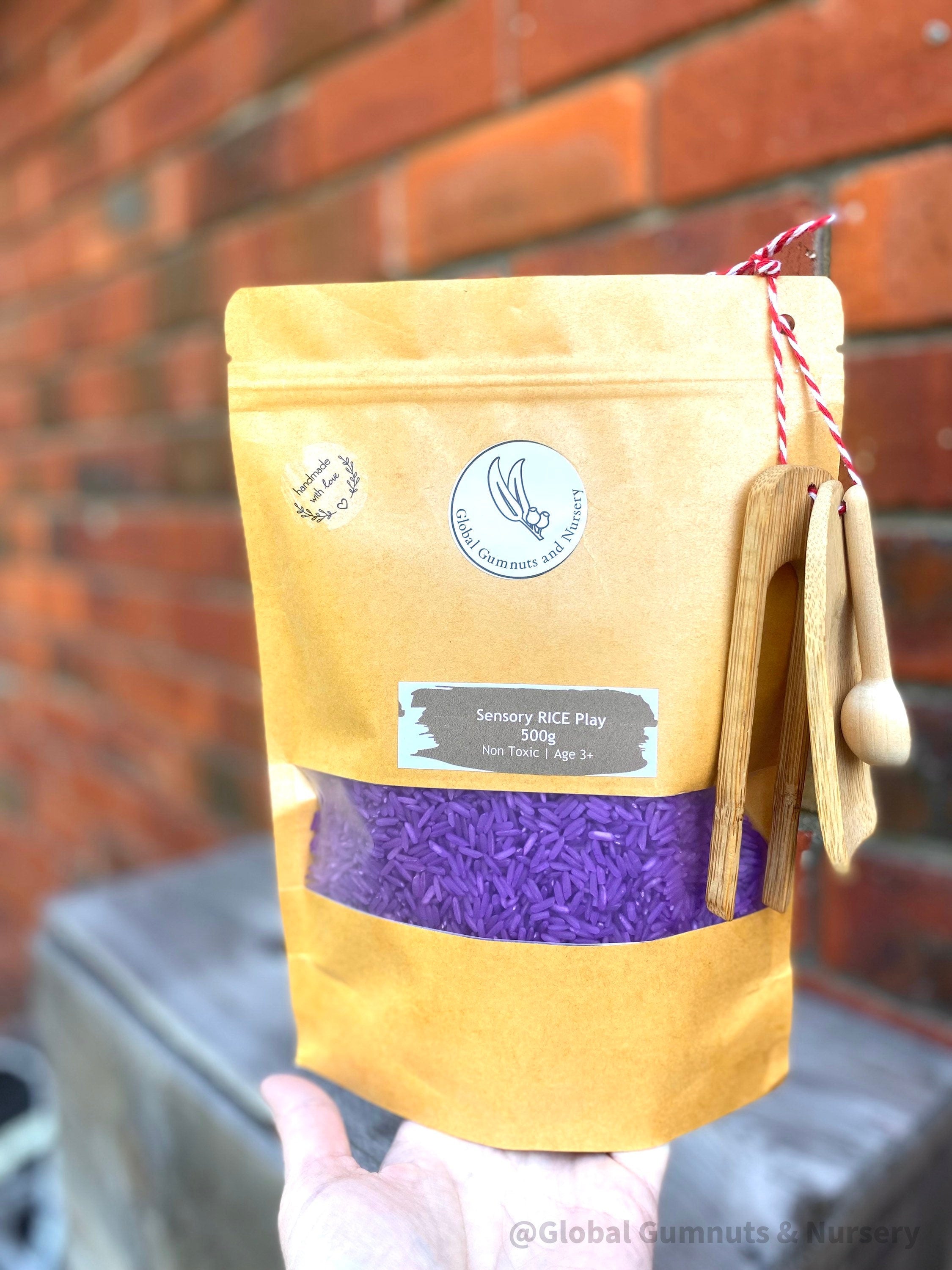 INDIGO Vibrant Sensory Rice: Indigo sensory rice, perfect for tactile play, available in 200 or 400 grams.