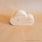 Wood cloud decor piece, perfect for small world play or display.