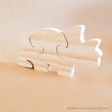 Puzzle Stégosaure en bois fait main