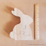 Rabbit Puzzle – Easter Celebration Table Piece: Two-eared rabbit puzzle, perfect for Easter decor or as a playful tabletop item.