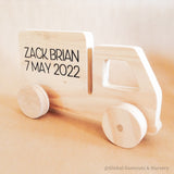 Camion de déménagement personnalisé en bois pour tout-petits