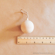 Wooden bell ornament, custom-made and personalized for Christmas.