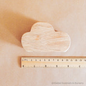 Wood cloud decor piece, perfect for small world play or display.