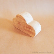 Wood cloud decor piece, great for small world play or display.