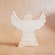 Handmade Wooden Angel: Wooden angel with movable wings, ideal for decor or gifts.