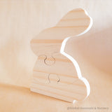 Bunny Rabbit Nursery Decor Puzzle