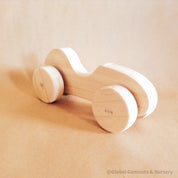 Race Car Push Pull Toy – My First Car Gift: Wooden push-pull toy car, perfect for young children exploring vehicle play.