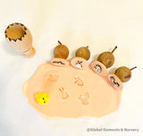 Sellos de Pascua con forma de nuez | Sellos de naturaleza | 4 unidades