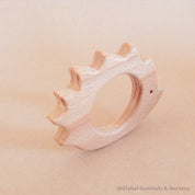 Beechwood echidna figurine, handcrafted and perfect for Australian wildlife-themed play or decor.
