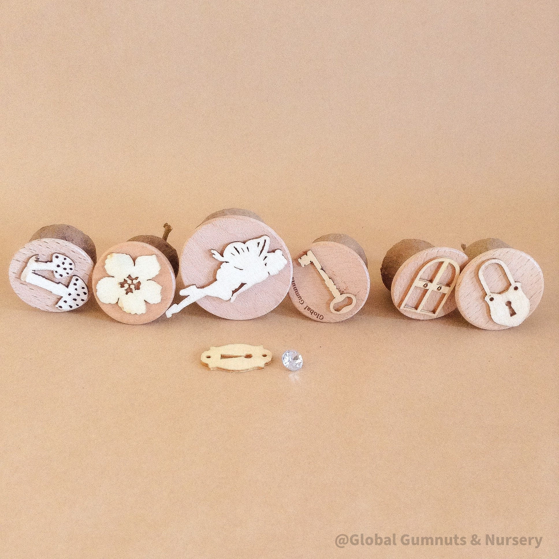 Enchanted Fairy Dough Stamp Set: 7-piece stamp set with fairy-themed designs for creative play.