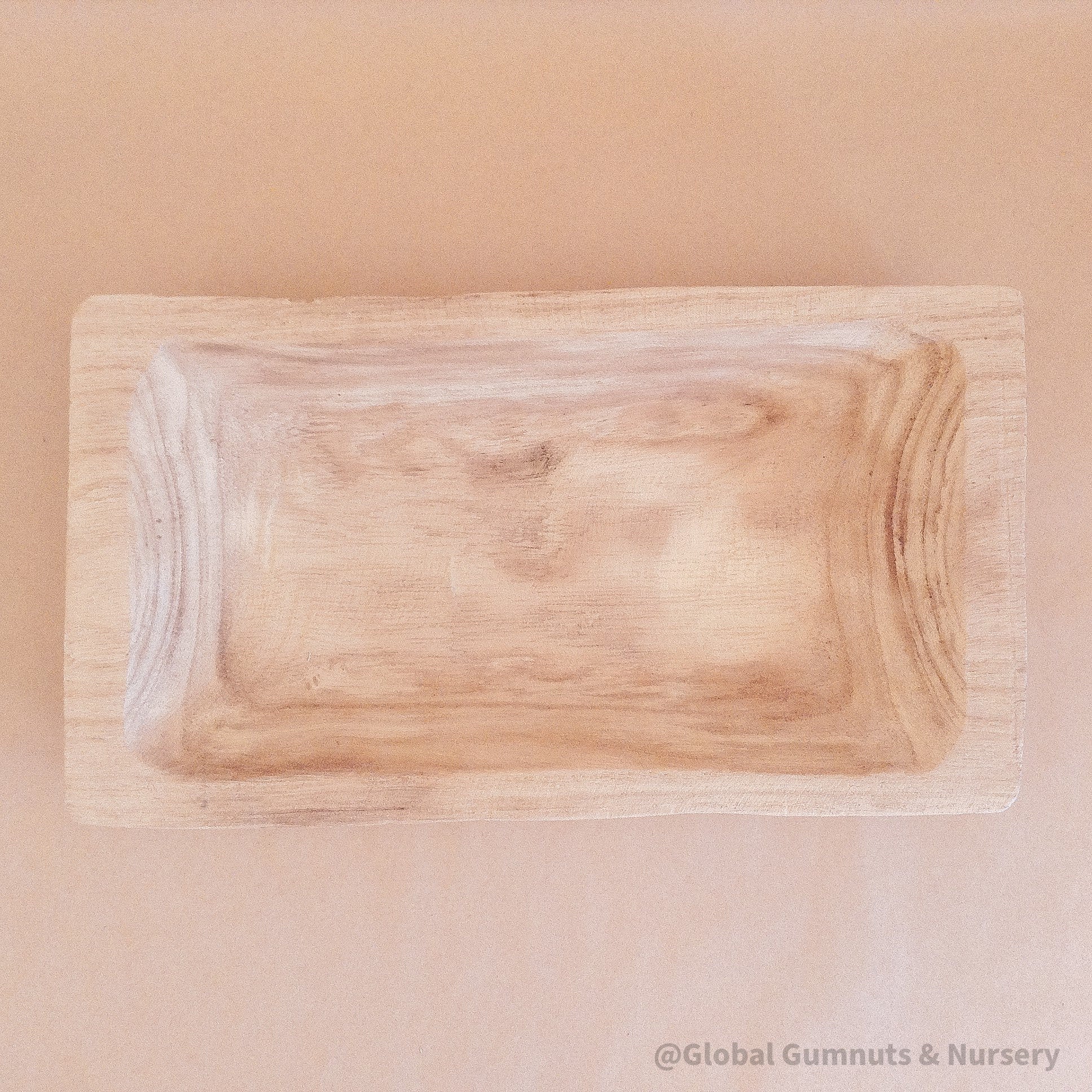 Raised Rectangle Wooden Tray: Rectangular wooden tray designed for sensory or play setups.