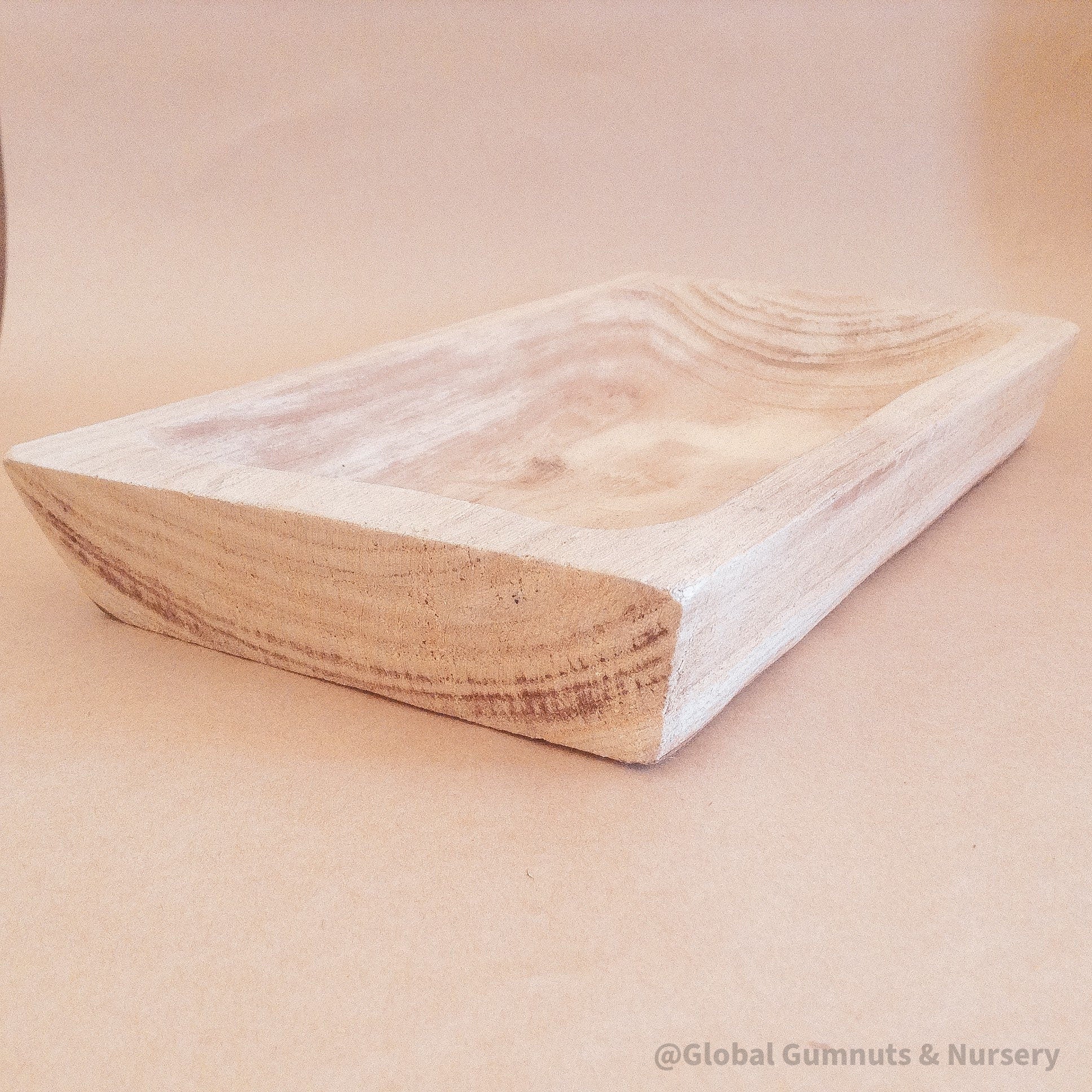 Raised Rectangle Wooden Tray: Rectangular wooden tray designed for sensory or play setups.